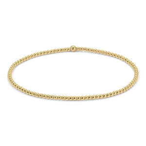 Gold Beaded Bracelet - 2.0mm