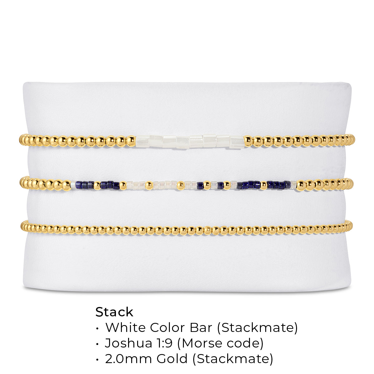 Joshua 1:9 - Bracelet Stack