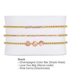Love You Big - Bracelet Stack