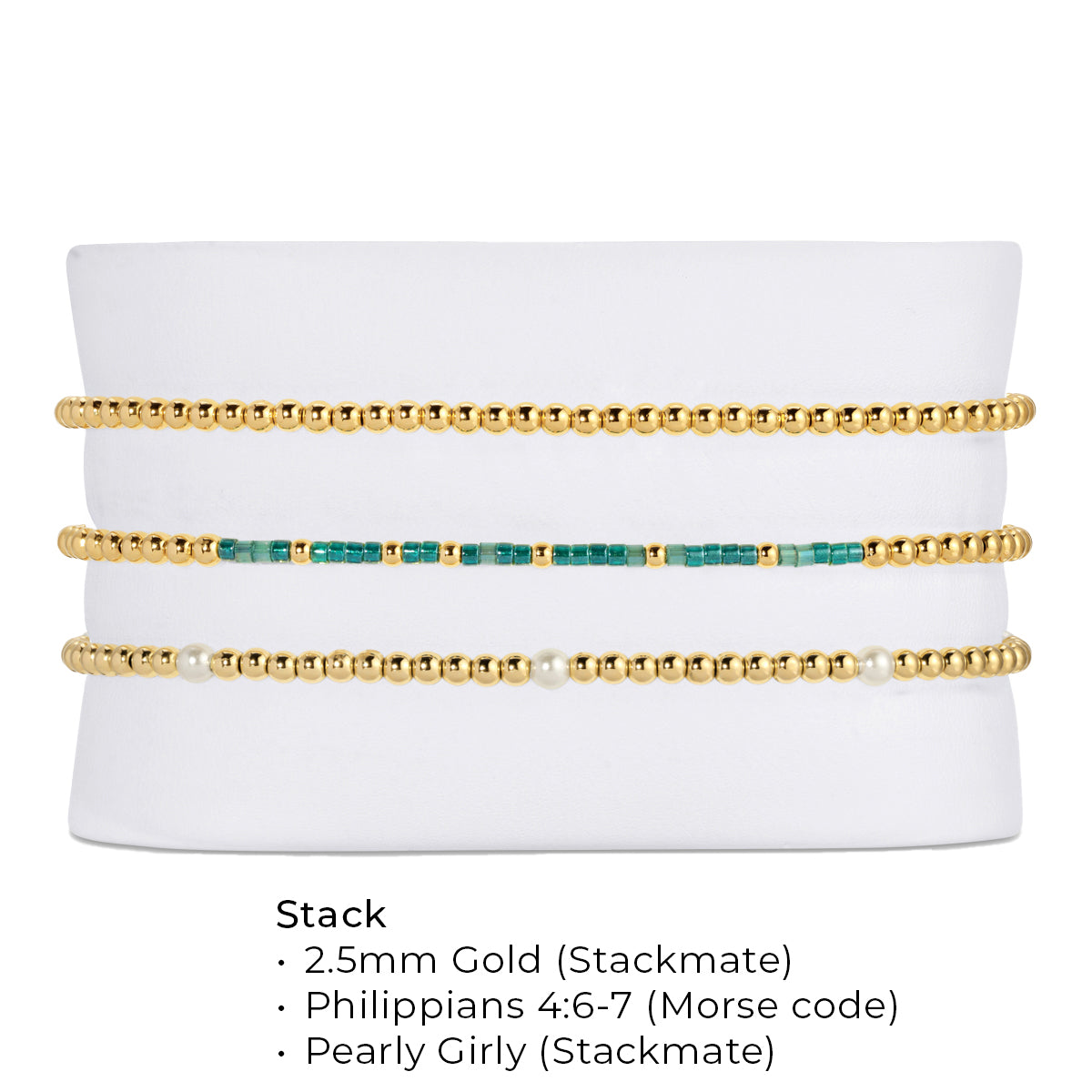 Philippians 4:6-7 - Bracelet Stack