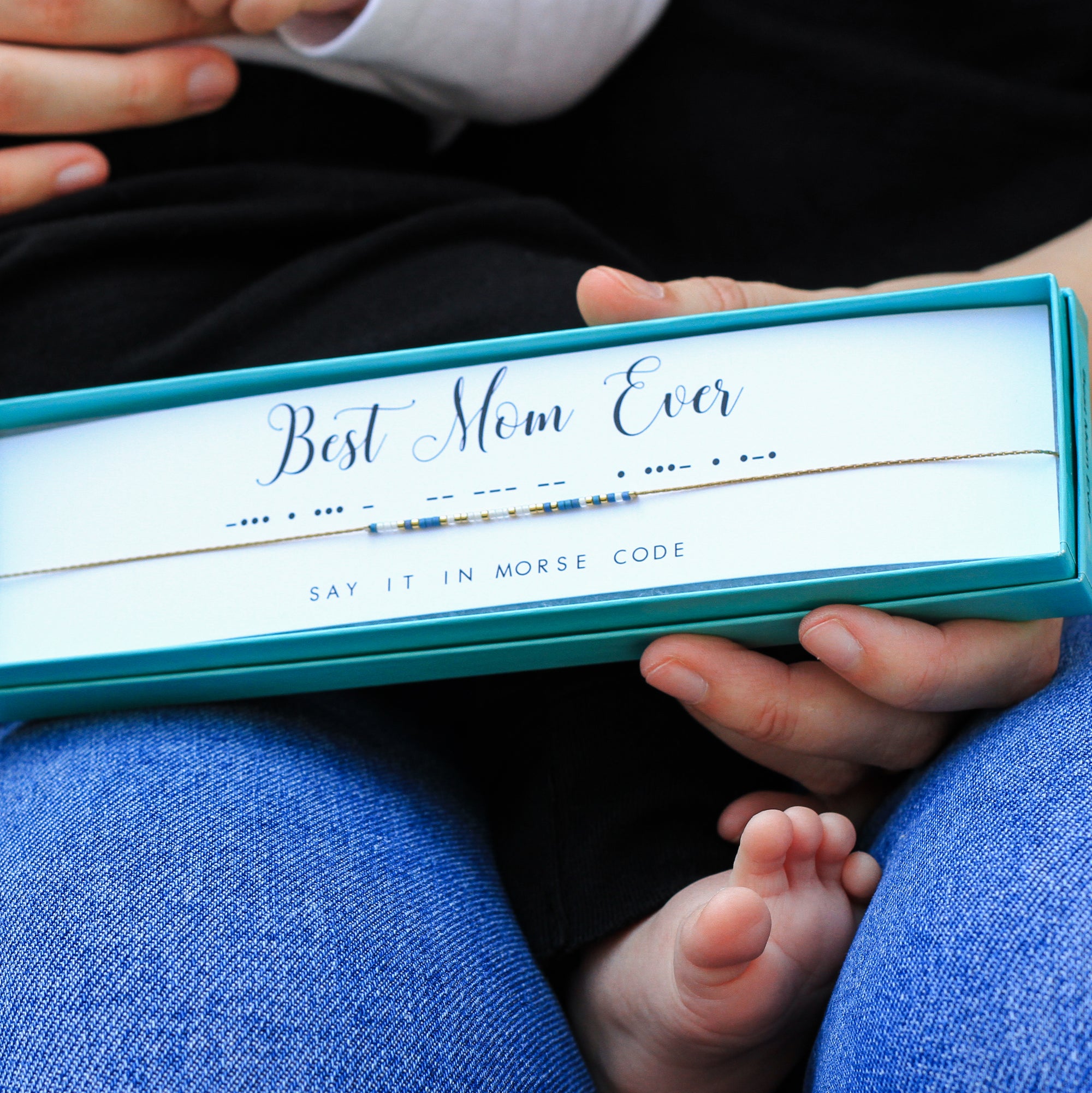 Best Mom Ever Beaded Bracelet - Dot & Dash main image 1